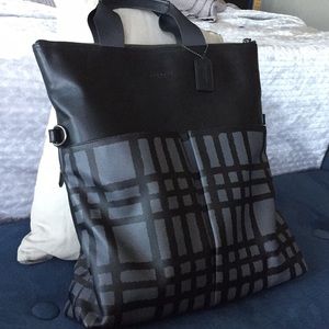 COACH Tote Leather Foldover